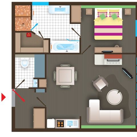 BUNGALOW 2 people - VIP BD451