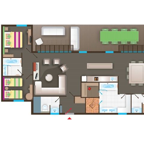 BUNGALOW 8 people - VIP BD455