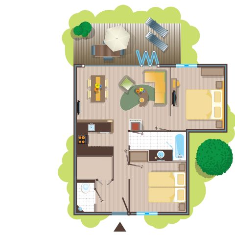 Bungalow 4 persons - Premium TF958