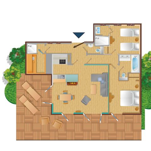 BUNGALOW 4 people - VIP LA889