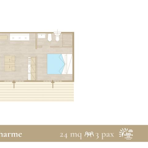 BUNGALOW 3 people - Charm D