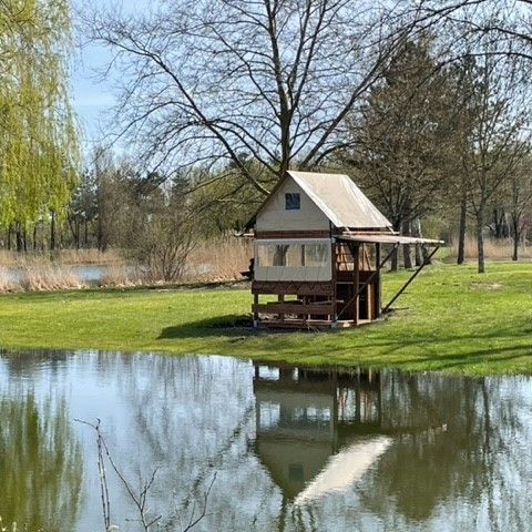 CANVAS AND WOOD TENT 2 people - Bivouac