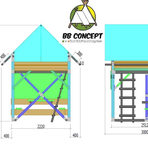 Tent 2 persons - Bivouac - 5m ² - 5m²