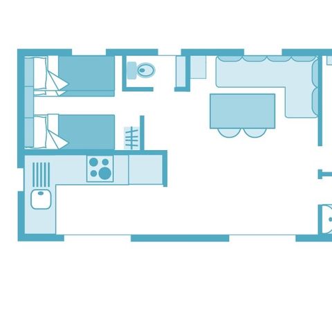 Mobile home 4 persons - Luxury 2ch