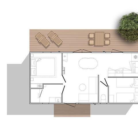 Mobile home 4 persons - SUNELIA Luxe 2ch