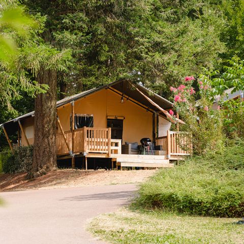 Canvas and wooden tent 5 persons - Lodge Prestige Plus tent - 2 bedrooms - [new 2024]