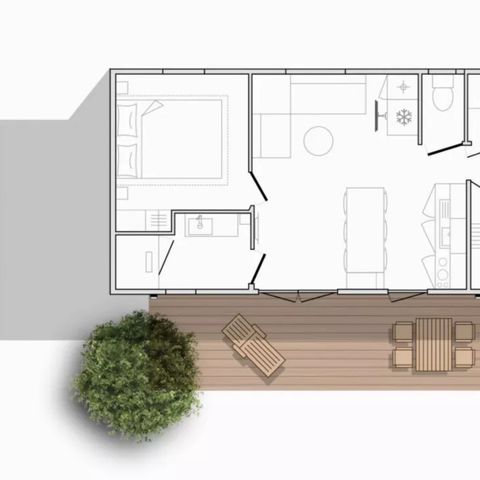 Mobile home 6 persons - Sunelia Luxe Mobile Home 33m² 3 bedrooms - Air-conditioned