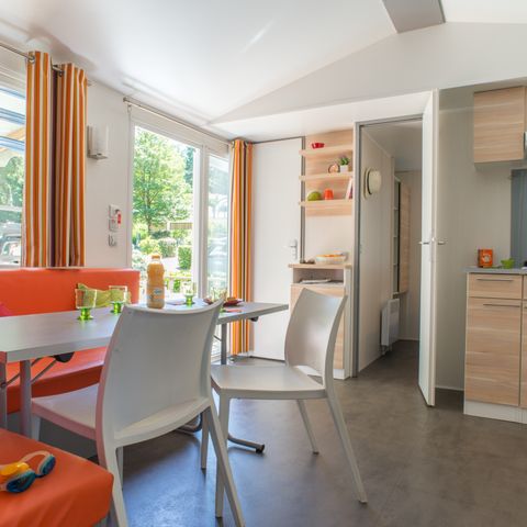 Mobile home 6 persons - Comfort mobile home 32m² 3 bedrooms - air-conditioned