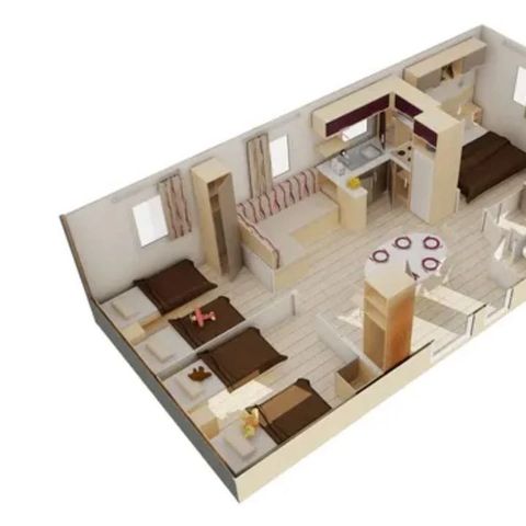 MOBILE HOME 6 people - COMFORT - TV