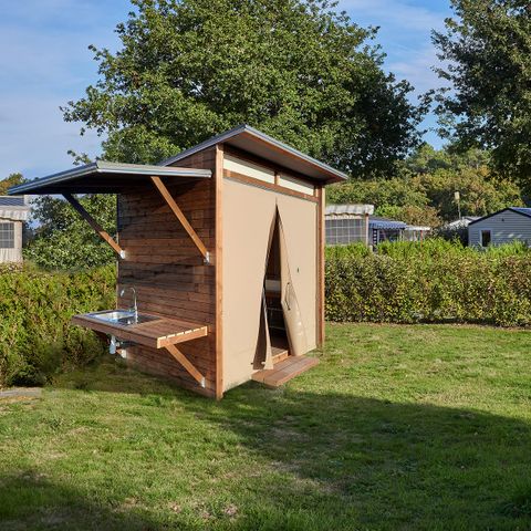 CANVAS AND WOOD TENT 10 people - Safari Tent 2CH + Privilege Pitch