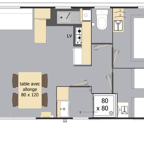 MOBILE HOME 8 people - Confort + 4 CH XXL