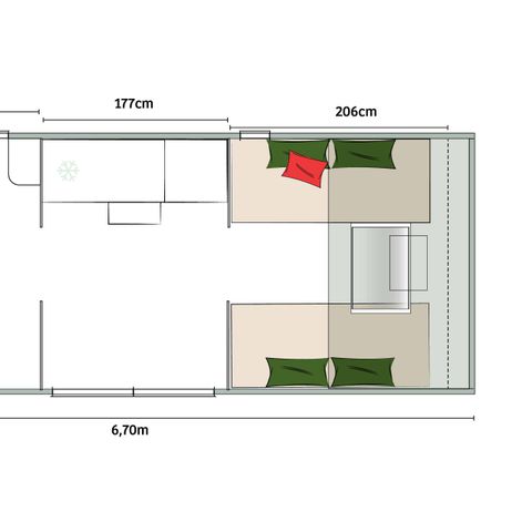 CANVAS AND WOOD TENT 4 people - Coco Sweet