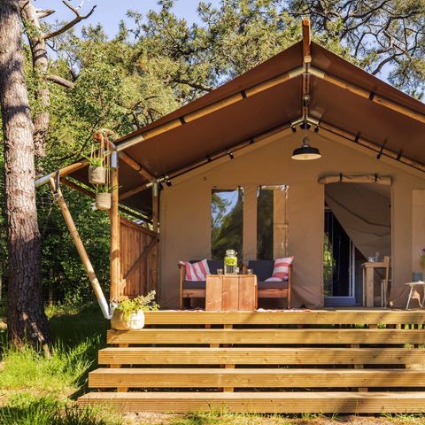 Canvas and wooden tent 5 persons - Safari tent Lodge (5P)