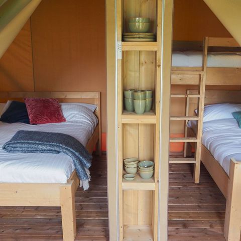 Canvas and wooden tent 5 persons - Safari tent Lodge (5P)