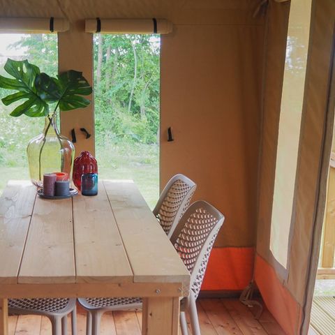 Canvas and wooden tent 5 persons - Safari tent Lodge (5P)