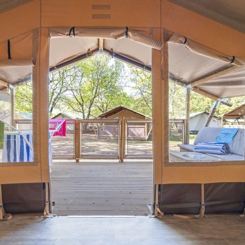 Canvas and wooden tent 4 persons - Safari tent Cozy