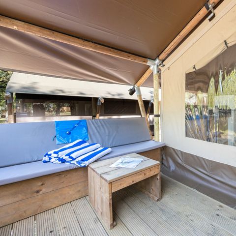 Canvas and wooden tent 4 persons - Safari tent Cozy