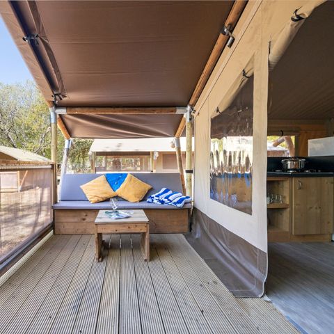 Canvas and wooden tent 4 persons - Safari tent Lodge (5P)