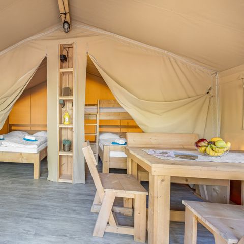 Canvas and wooden tent 4 persons - Safari tent Lodge (5P)