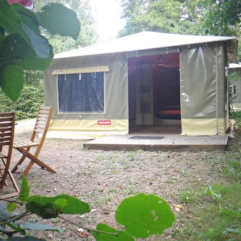 Glamping tent 4 persons - CARAIBES 20m² 2 bedrooms (Wednesday to Wednesday)