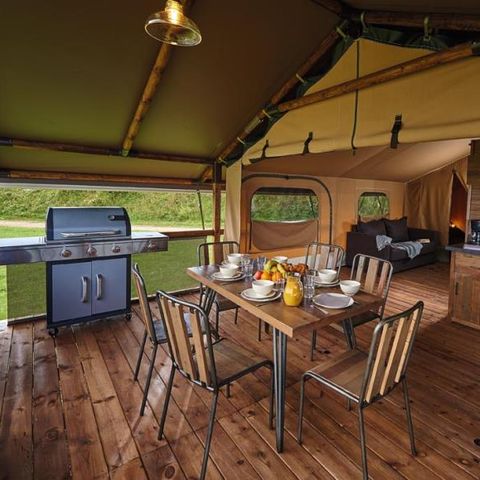 CANVAS AND WOOD TENT 5 people - Copy Logde KENYA 46m² (Wednesday to Wednesday)