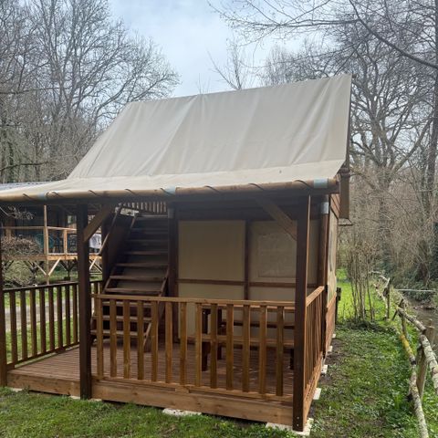 CANVAS AND WOOD TENT 3 people - LODGE LA BOHEME