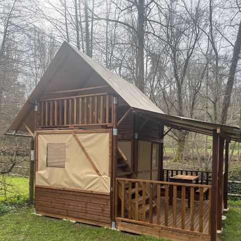 Canvas and wooden tent 3 persons - LODGE LA BOHEME