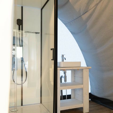 LODGE 5 people - Panorama with private sanitary facilities