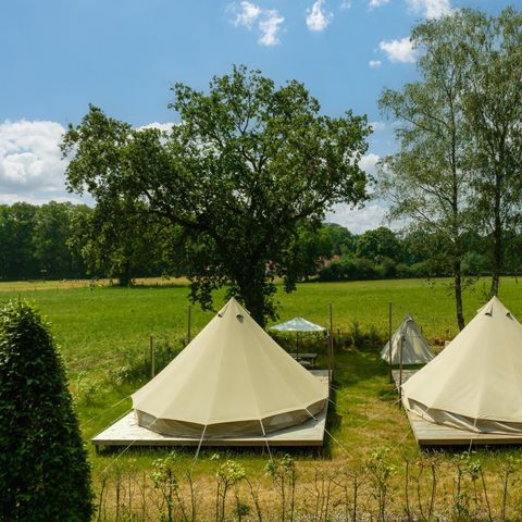 TENT 2 people - Happy in the meadow with private sanitary facilities