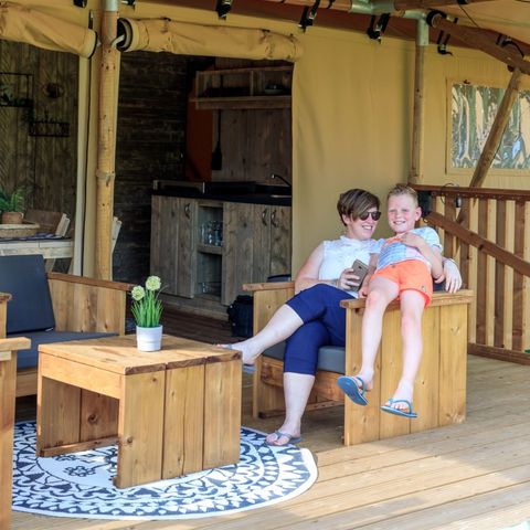 Canvas and wooden tent 6 persons - Bird Cherry