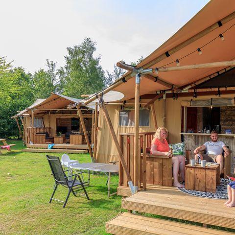 Canvas and wooden tent 5 persons - Bird Cherry