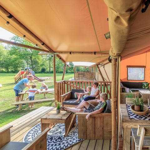 Canvas and wooden tent 6 persons - Bird Cherry