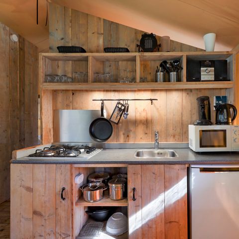 Canvas and wooden tent 6 persons - 6ST