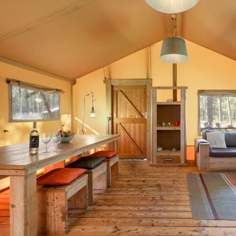 Canvas and wooden tent 6 persons - 6ST