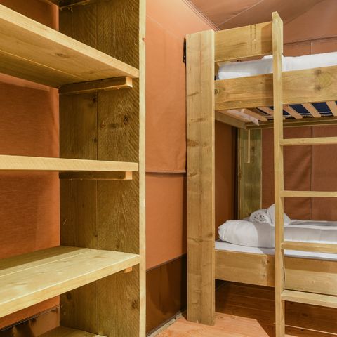 Canvas and wooden tent 6 persons - 6ST