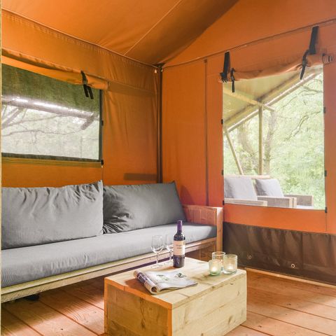 Canvas and wooden tent 6 persons - 6ST