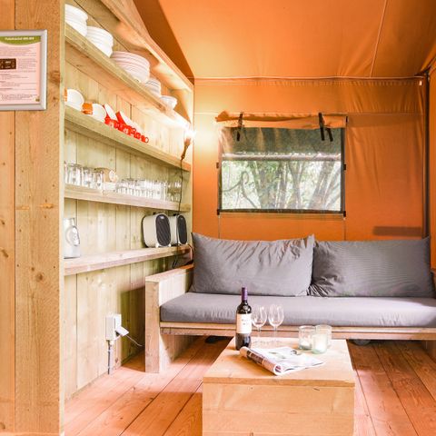 Canvas and wooden tent 6 persons - 6ST