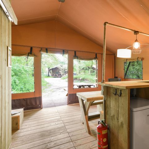 Canvas and wooden tent 6 persons - 6ST