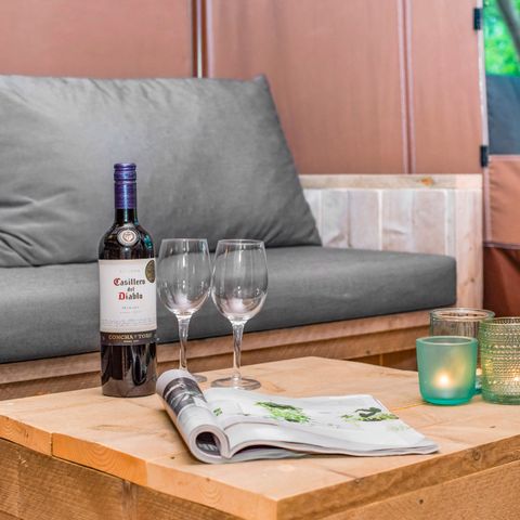 Canvas and wooden tent 6 persons - 6ST