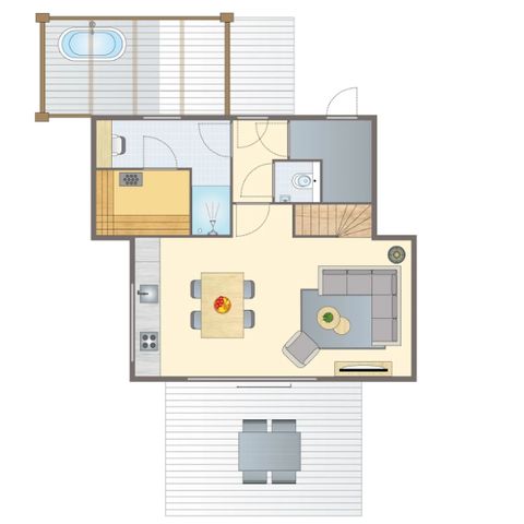 Bungalow 4 persons - 4-persoons kinderwoning