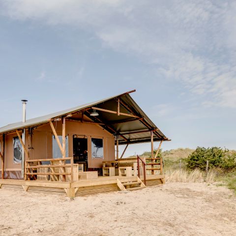 CANVAS AND WOOD TENT 6 people - 6-person safari tent