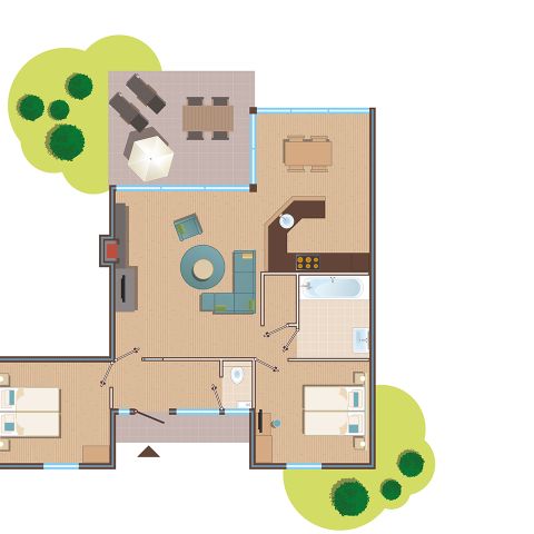 COUNTRY HOUSE 4 people - Cottage Premium Eden BS1323