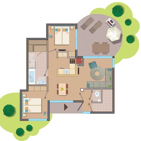 BUNGALOW 4 people - VIP BS1332