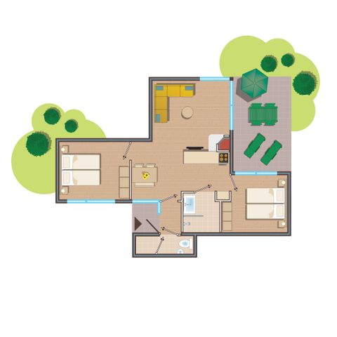 BUNGALOW 4 people - Comfort HB1911