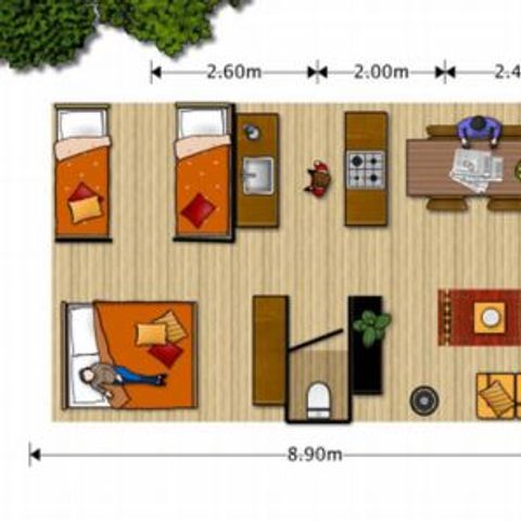 Tent 6 persons - Woodlodge