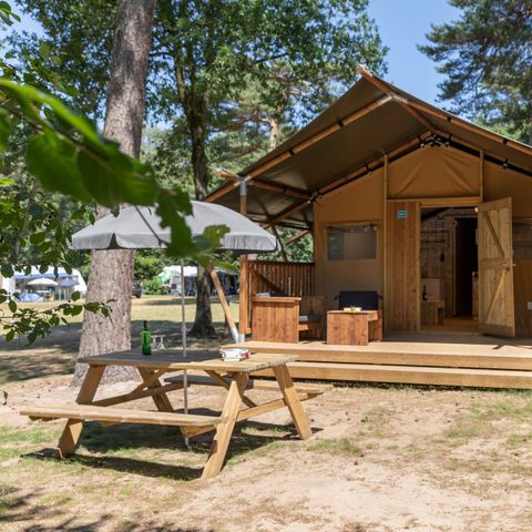 Canvas and wooden tent 6 persons - 6A