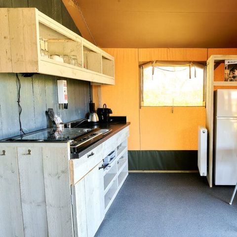 Canvas and wooden tent 6 persons - XL
