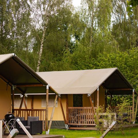 CANVAS AND WOOD TENT 6 people - XL