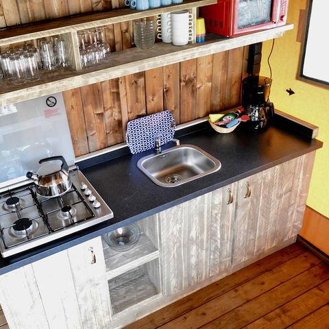 CANVAS AND WOOD TENT 6 people - Up