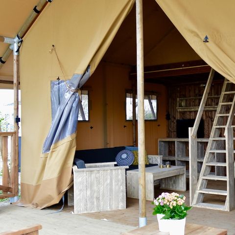 Canvas and wooden tent 6 persons - Up